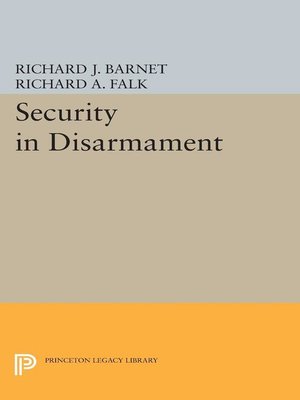 cover image of Security in Disarmament